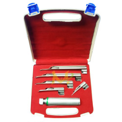 Fiber Optic Miller Laryngoscope Set