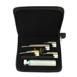 Fiber Optic Miller Laryngoscope Set