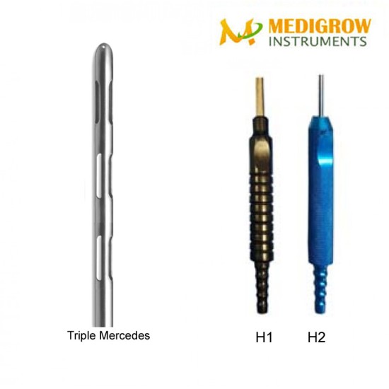 TRIPLE MERCEDES fix handle cannula