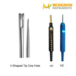 V-Shaped Tip One Hole fix handle cannula