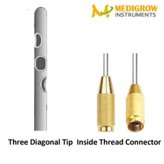 Three Diagonal Holes Liposuction Cannula  