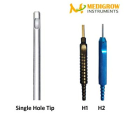 Single Hole Aluminum Fix Handle Cannula 
