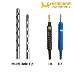 Multi Hole Beveled Harvester Aluminum Fix Handle Cannula