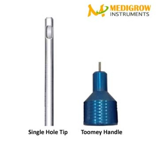 Single Hole Toomey Handle Cannula