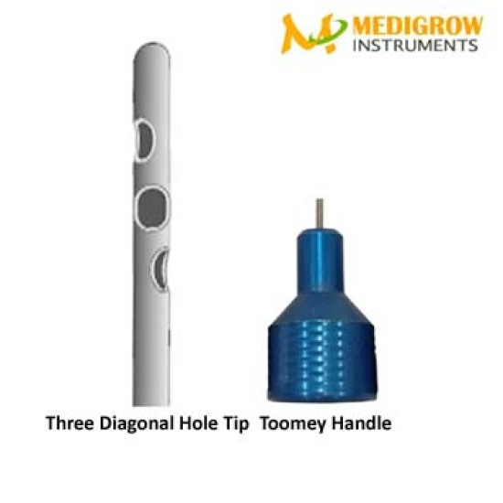 Three Diagonal Holes Toomey Handle Cannula