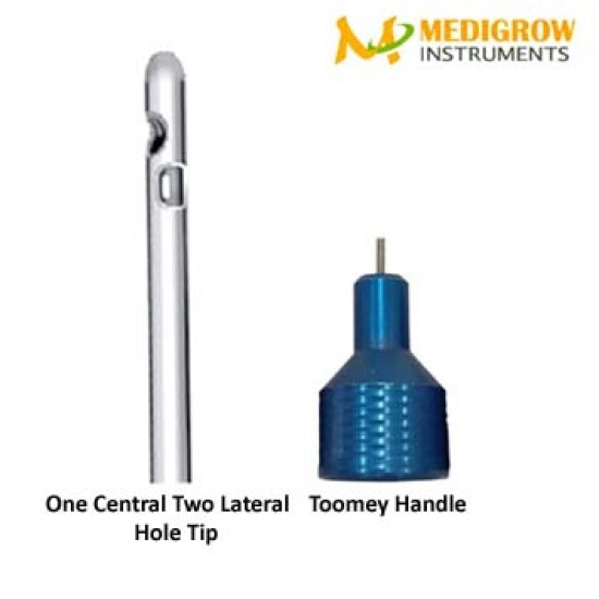 One Central Two Lateral Holes Toomey Handle Cannula