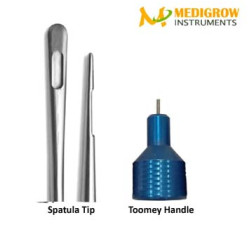 Spatula Tip One Hole Toomey Handle Cannula