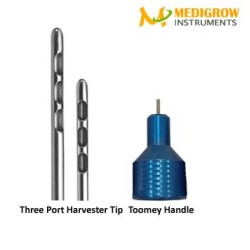 Three Port Harvester Toomey Handle Cannula