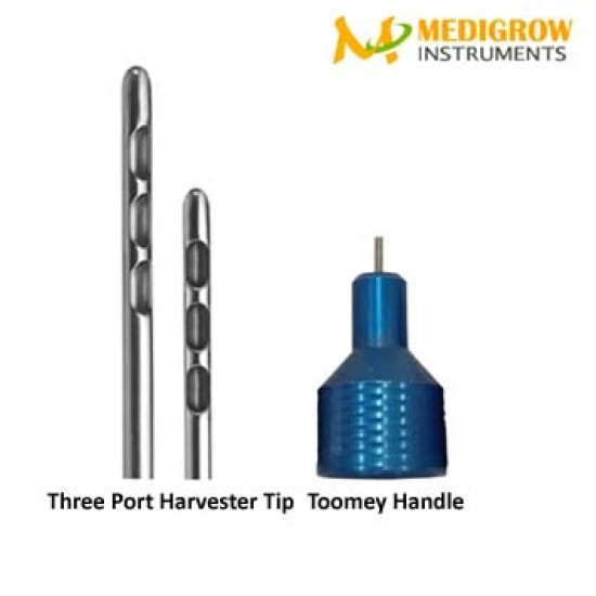 Three Port Harvester Toomey Handle Cannula