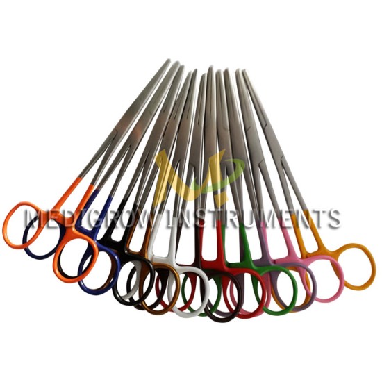 Artery forceps Powder coated color Handle 6"