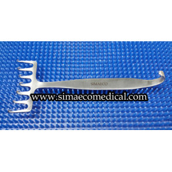 Coronal brow lift retractor w/ 7 sharp