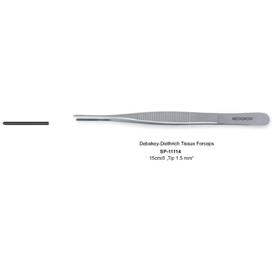 Debakey Diethrich Tissue Forceps 