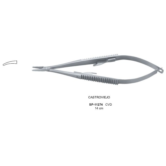 CASTROVIEJO Micro Needle Holder Curved