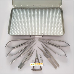 Micro surgery instruments set of 12 pcs