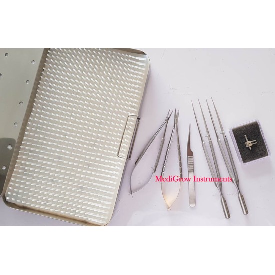 Micro surgery instruments set of  6 Pcs